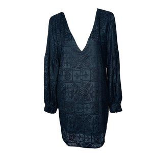 Capulet black embroidered shift dress